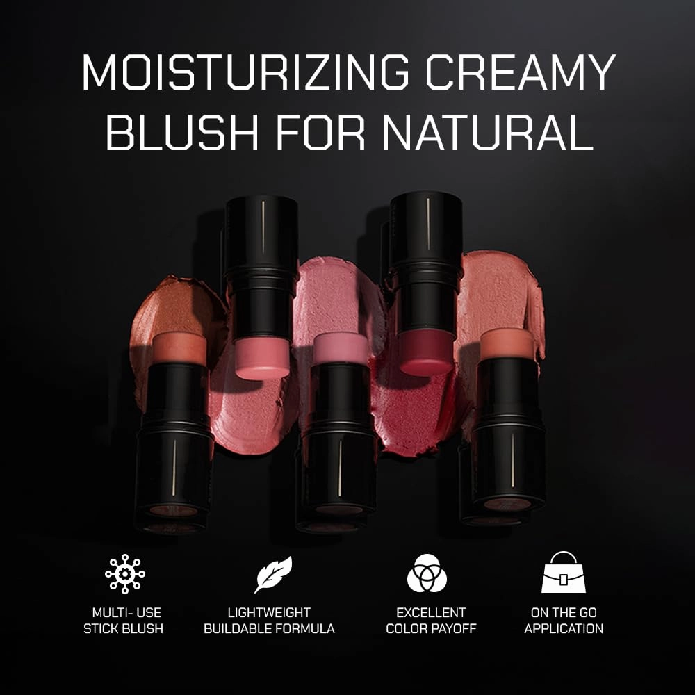 Radiant Professional Touch of Blush - Stick for Cheeks, Lips & Eyes – Vegan Cream Blusher Stick – Lightweight, Hydrating Clean Beauty Makeup – Multi-Use Makeup – Made in Greece (05 PEACH, 0.14 Oz)