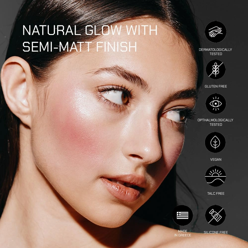 Radiant Professional Touch of Blush - Stick for Cheeks, Lips & Eyes – Vegan Cream Blusher Stick – Lightweight, Hydrating Clean Beauty Makeup – Multi-Use Makeup – Made in Greece (05 PEACH, 0.14 Oz)