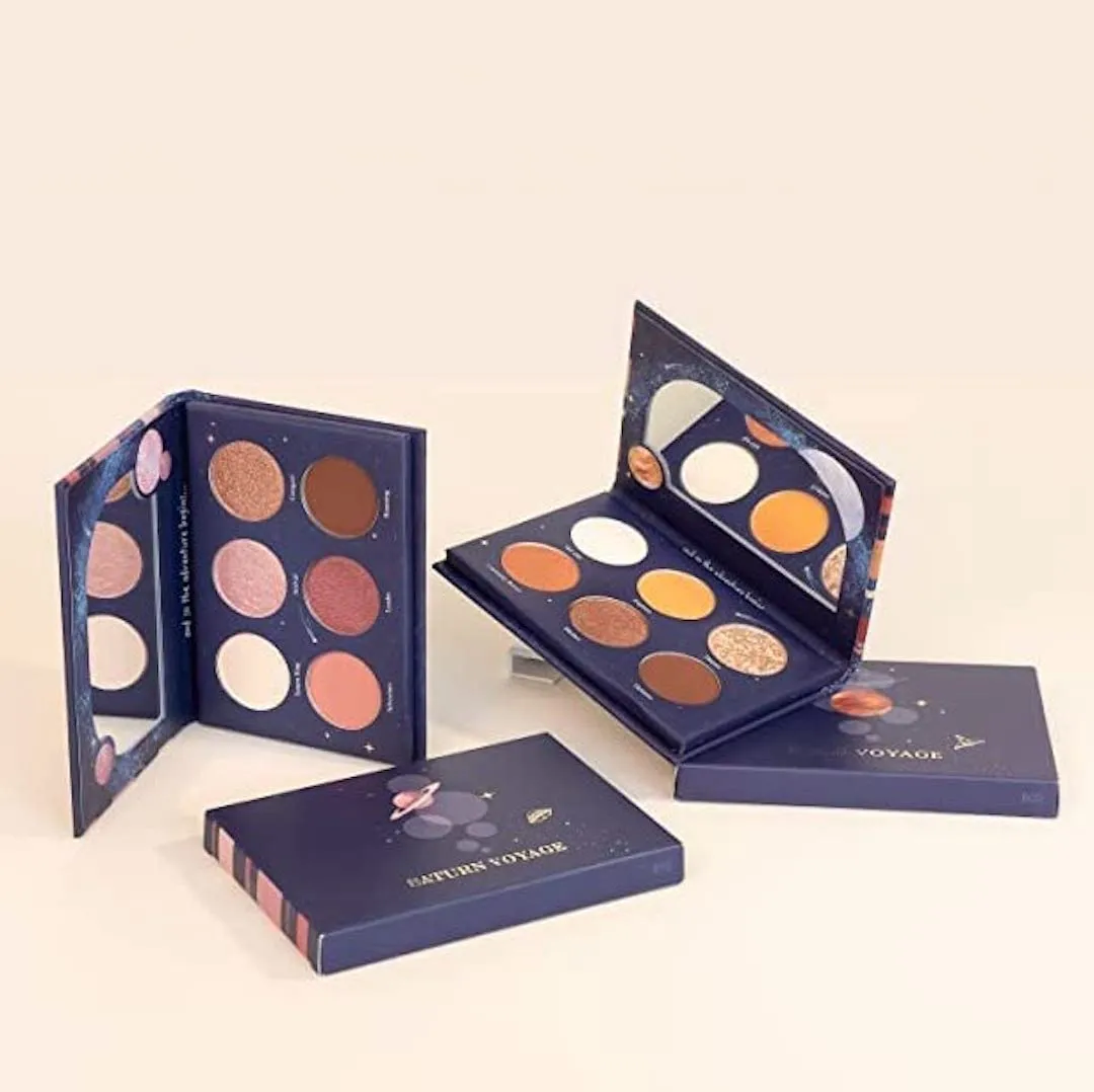 READY TO SHINE: Mars & Saturn Voyage Mini Eyeshadow Palette Duo - Vegan, Cruelty-Free, Galactic-Inspired Shades for Stunning Looks