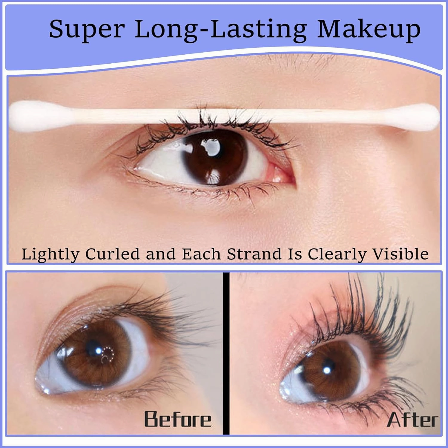 Relaxrich Waterproof & Sweatproof Lengthening & Curling Mascara (A-brown)
