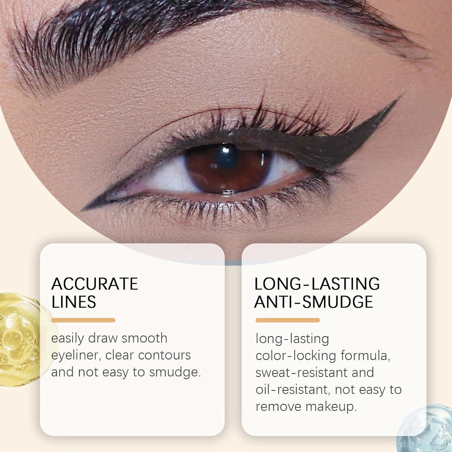 Resultantw 24HR Waterproof Eyeliner, revlrostr 24 HR Waterproof Eyeliner Duo Sharpenable Eye Pencil, No Smudging, Fading, Smooth and Easy to Color (Plum Chlocolate)