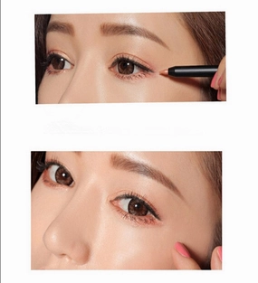 Retractable Smooth Gilde on Eyeshadow Pencil Soft Eyeliner Blue