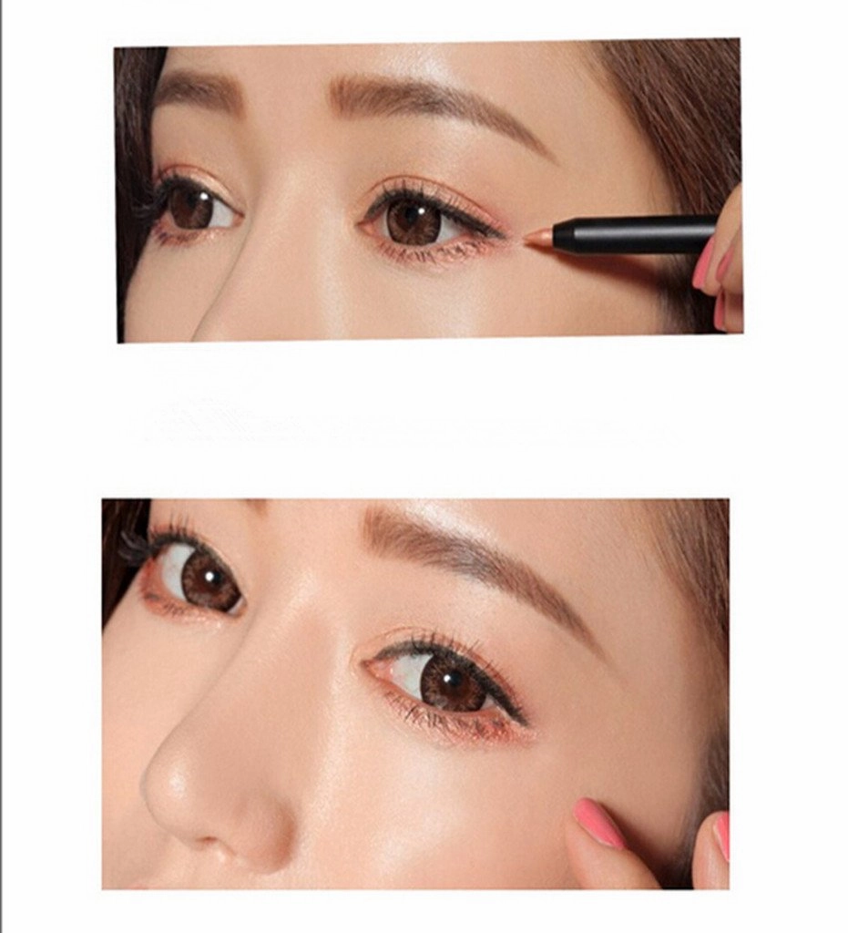 Retractable Smooth Gilde on Eyeshadow Pencil Soft Eyeliner Green