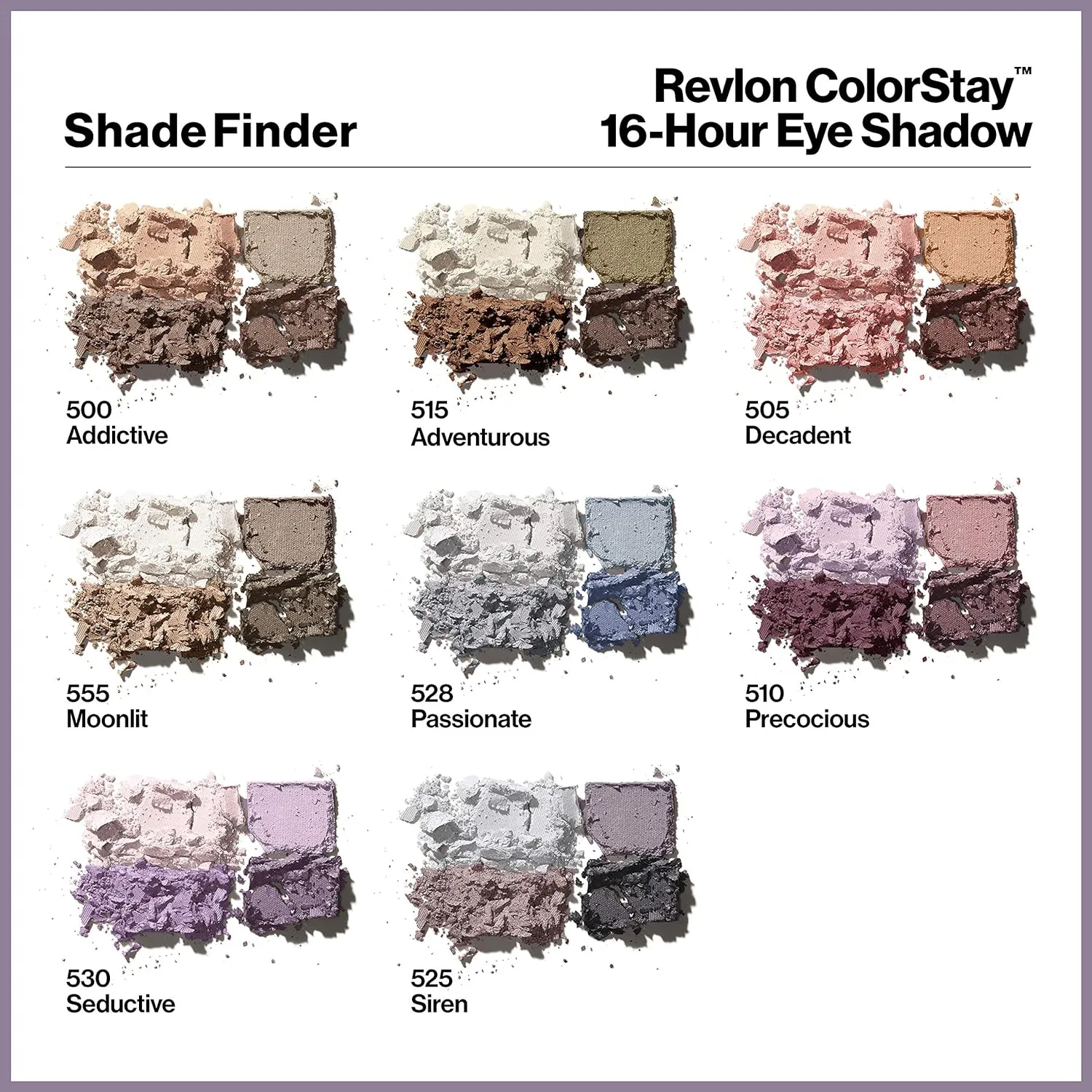 Revlon Eyeshadow Palette, ColorStay 16 Hour Eye Makeup, Velvety Pigmented Blendable Matte & Shimmer Finishes, 525 Siren, 0.16 Oz