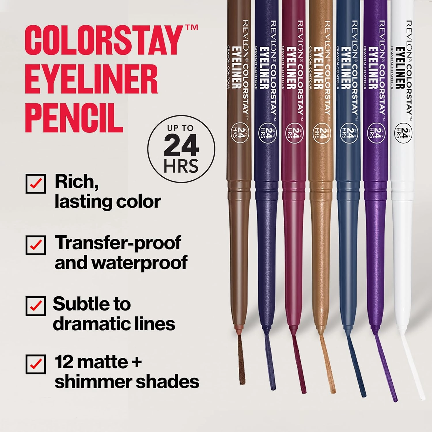 REVLON ColorStay Pencil Waterproof Eyeliner, Smudge-Proof, Eye Makeup with Built-In Sharpener, Packaging May Vary, 205 Sapphire, 0.01 oz (Pack of 2)