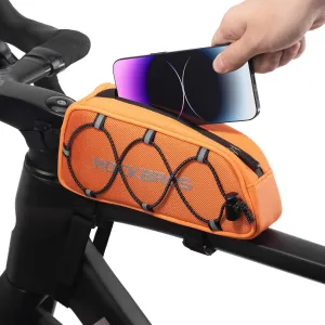 ROCKBROS Top Tube Bike Bag Bicycle Front Frame Bag Top Tube Bag Bike Accessories Pouch Compatible with iPhone 14/13/12 Pro Galaxy S22/S21 (STYLE 4)