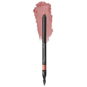 Romanovamakeup Sexy Contour Lip Liner FIRST DATE. Makeup and Built-in-Brush PINK SHADE. Smooth, Long Lasting, Easy Glide-on Pencil Gift for Women to Create Natural-looking, Visually Full Lips.