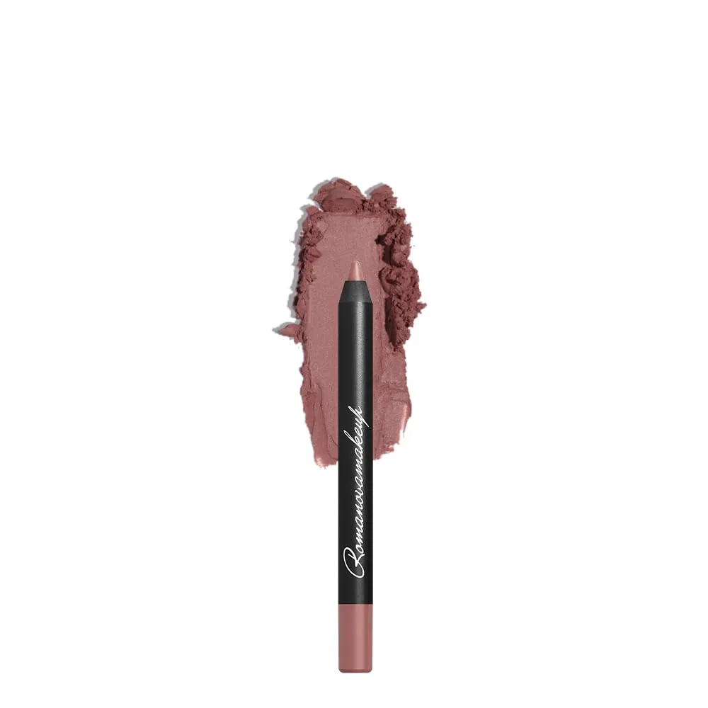Romanovamakeup Sexy Contour Lip Liner RETRO mini BERRY NUDE SHADE to Pair with Nude Berry Lipstick. Smooth, Long Lasting Lip Pencil for Women to Create Natural-looking, Visually Full Cool Toned Lips.