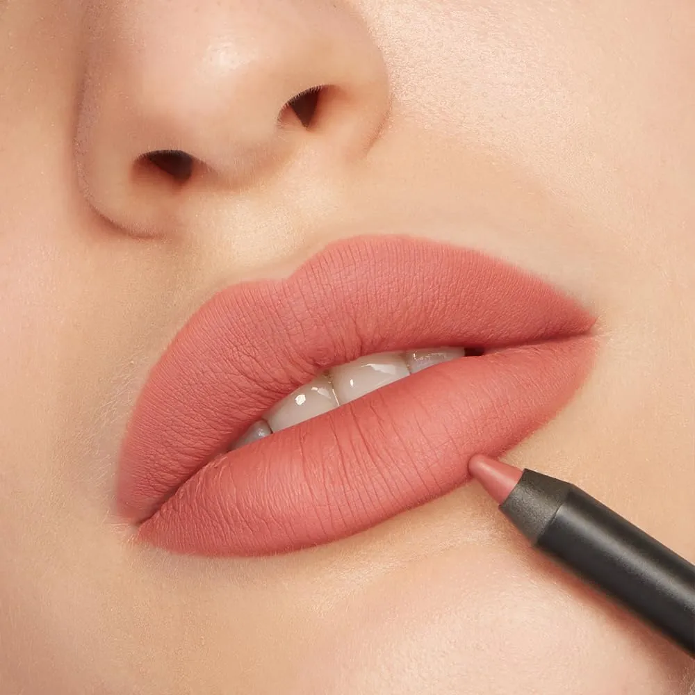 Romanovamakeup Sexy Contour Lip Liner RETRO mini BERRY NUDE SHADE to Pair with Nude Berry Lipstick. Smooth, Long Lasting Lip Pencil for Women to Create Natural-looking, Visually Full Cool Toned Lips.