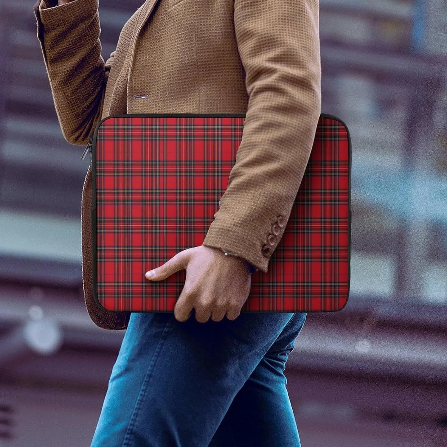 Royal Stewart Tartan All Print Hands Free Withdrawal Laptop Bag Unisex