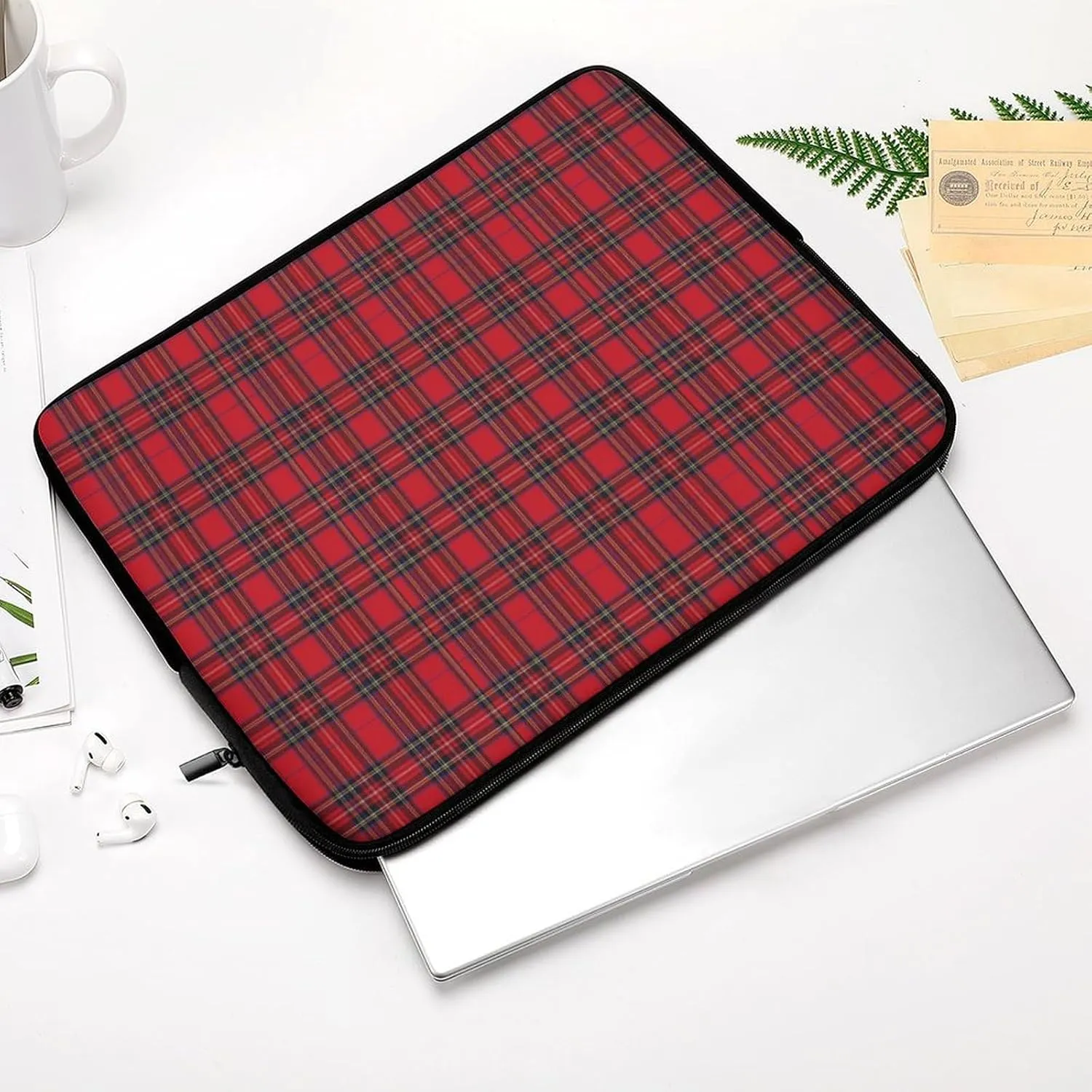 Royal Stewart Tartan All Print Hands Free Withdrawal Laptop Bag Unisex