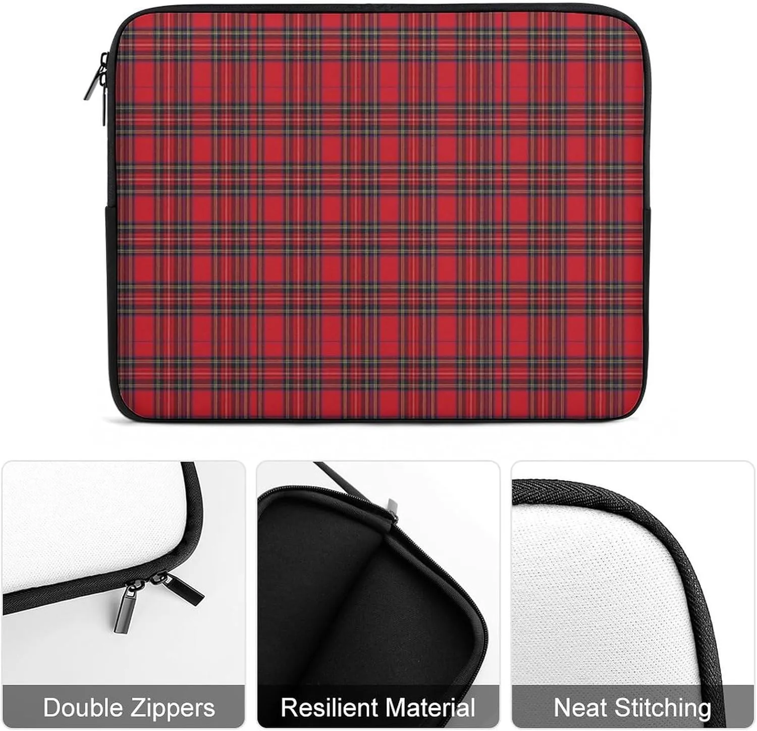 Royal Stewart Tartan All Print Hands Free Withdrawal Laptop Bag Unisex