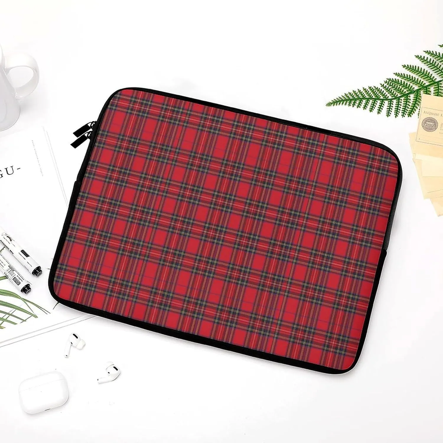 Royal Stewart Tartan All Print Hands Free Withdrawal Laptop Bag Unisex