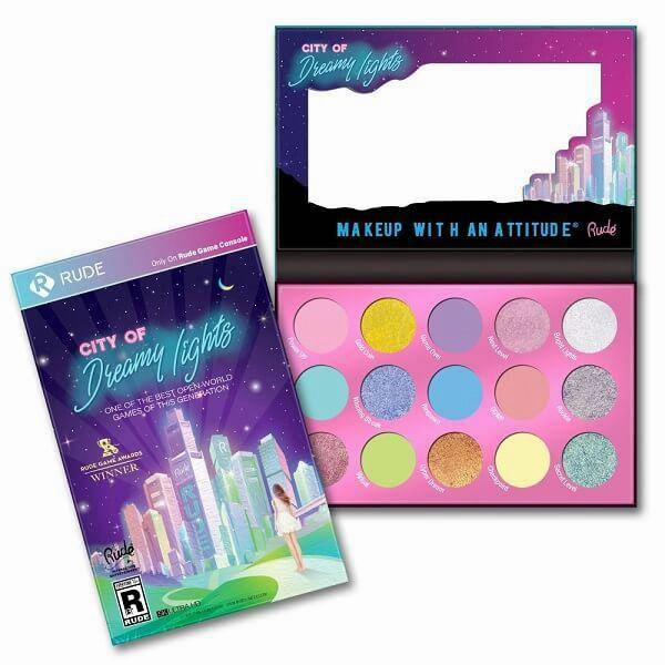 Rude Cosmetics City of Dreamy Lights - 15 Dreamy Pastel Pigment & Eyeshadow Palette