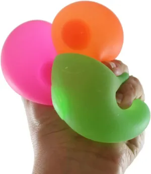 Set of 3 Sugar Balls - Syrup Molasses Thick Glue/Gel Stretch Ball - Ultra Squishy and Moldable Slow Rise Relaxing Sensory Fidget Stress Toy (Random Colors)