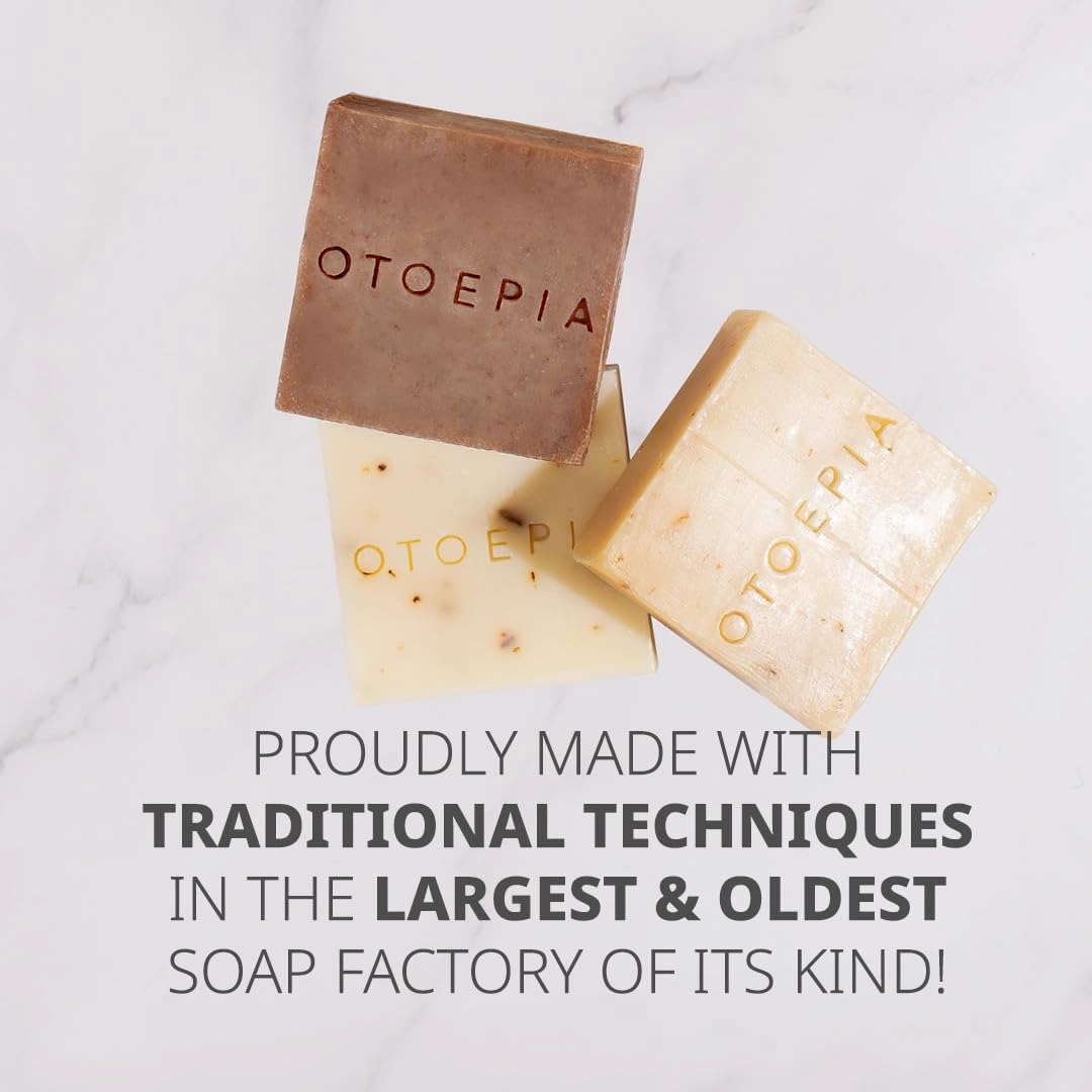 Shaving Bar and Body Soap in Mint Scent for Men - 8 Bars, All Purpose Natural Olive Oil - Moisturizing, Nourishing & Gentle on Sensitive Skin - Otoepia Men’s Collection