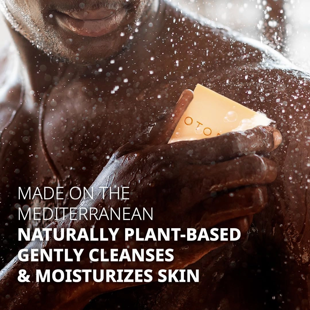 Shaving Bar and Body Soap in Mint Scent for Men - 8 Bars, All Purpose Natural Olive Oil - Moisturizing, Nourishing & Gentle on Sensitive Skin - Otoepia Men’s Collection