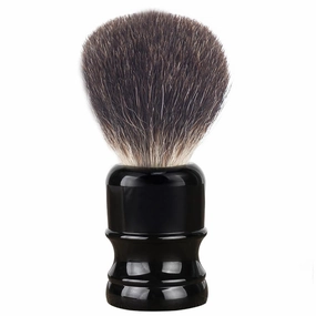 Shaving Brush for Men, 100% Pure Badger Shaving Brushes with Black Resin Handle