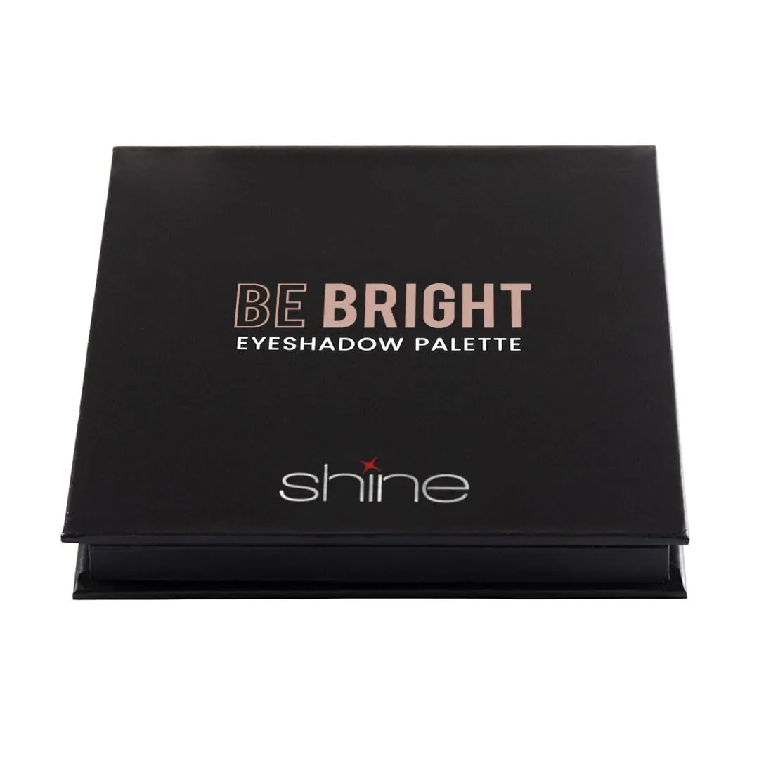 Shine Cosmetics Eyeshadow Palette, Compact - Versatile, Long-lasting, Smudge-proof, Highly Pigmented (Be Bright)