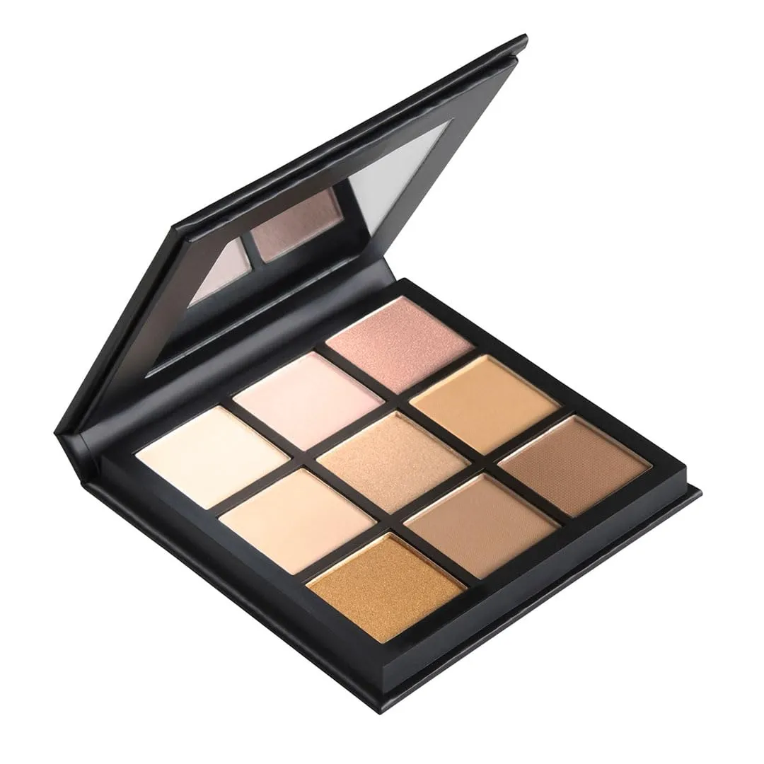 Shine Cosmetics Eyeshadow Palette, Compact - Versatile, Long-lasting, Smudge-proof, Highly Pigmented (Be Bright)