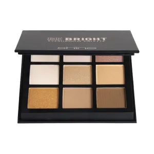 Shine Cosmetics Eyeshadow Palette, Compact - Versatile, Long-lasting, Smudge-proof, Highly Pigmented (Be Bright)