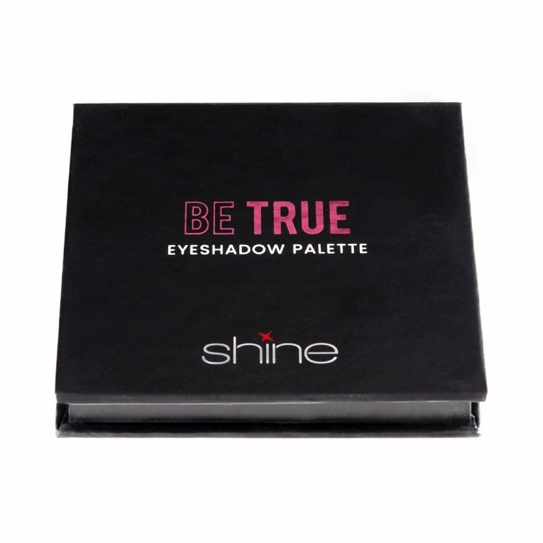 Shine Cosmetics Eyeshadow Palette, Compact - Versatile, Long-lasting, Smudge-proof, Highly Pigmented (Be True)