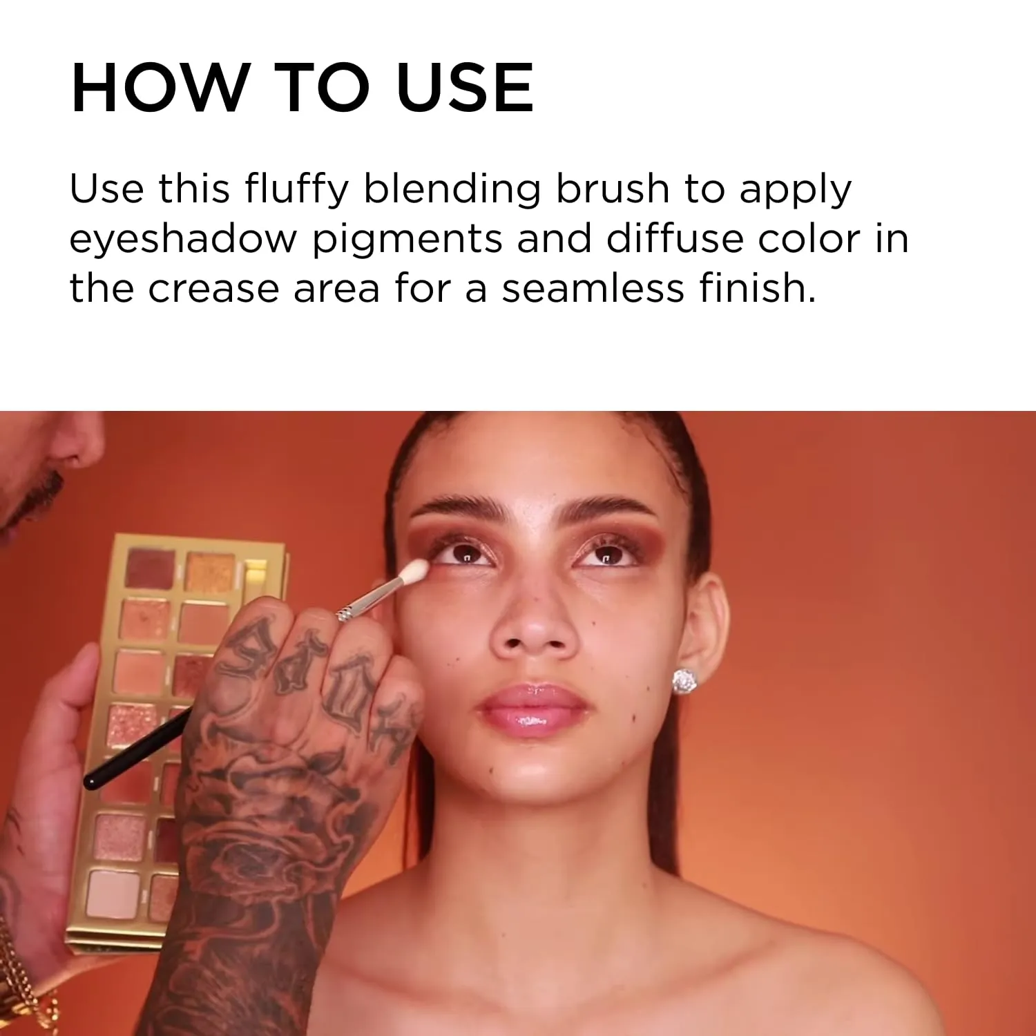 Sigma Beauty Professional E24 Diffused Blending Brush – Professional Eyeshadow Brush for Seamless Eyeshadow Blending, Softens Dramatic Edges & Harsh Lines for a Well Blended Effect (1 Brush)
