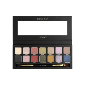 Sigma Beauty Untamed Eyeshadow Palette - 14 Bold Eyeshadow Shades in Matte, Shimmer and Metalic Finishes - Highly Pigmented Vegan Eye Makeup Palette - Clean Beauty Products