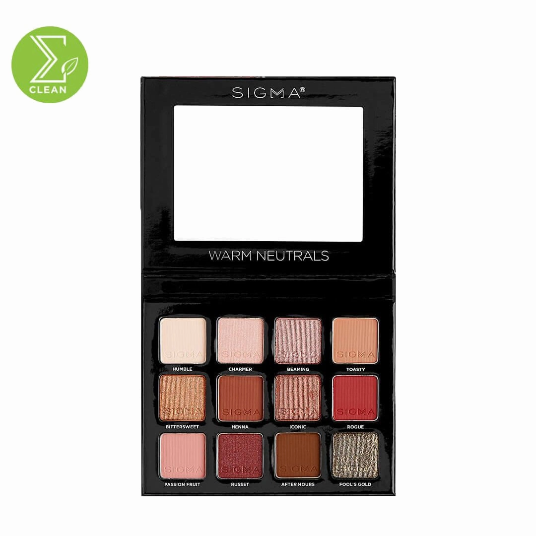 Sigma Beauty Eyeshadow Palette Warm Neutrals - 12 shades