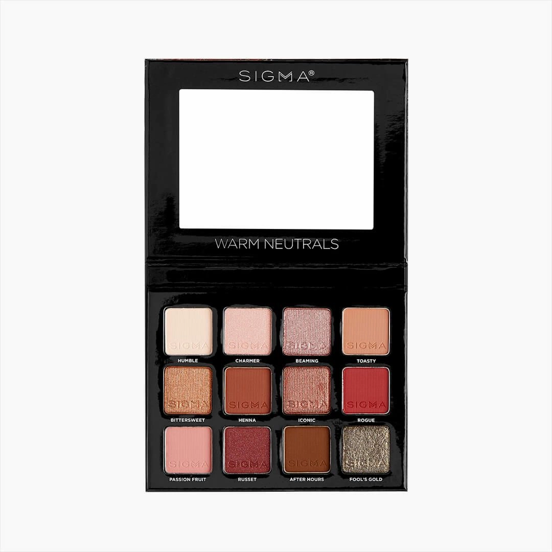 Sigma Beauty Eyeshadow Palette Warm Neutrals - 12 shades