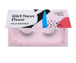 Silly George Girl Series Eyelashes | Luxurious Synthetic Silk, Comfortable, Lightweight, Easy to Apply, Reusable, Smudge-Free, Budge-Free, Grudge-Free Lashes, Cruelty Free & Vegan (Girl Next Door)