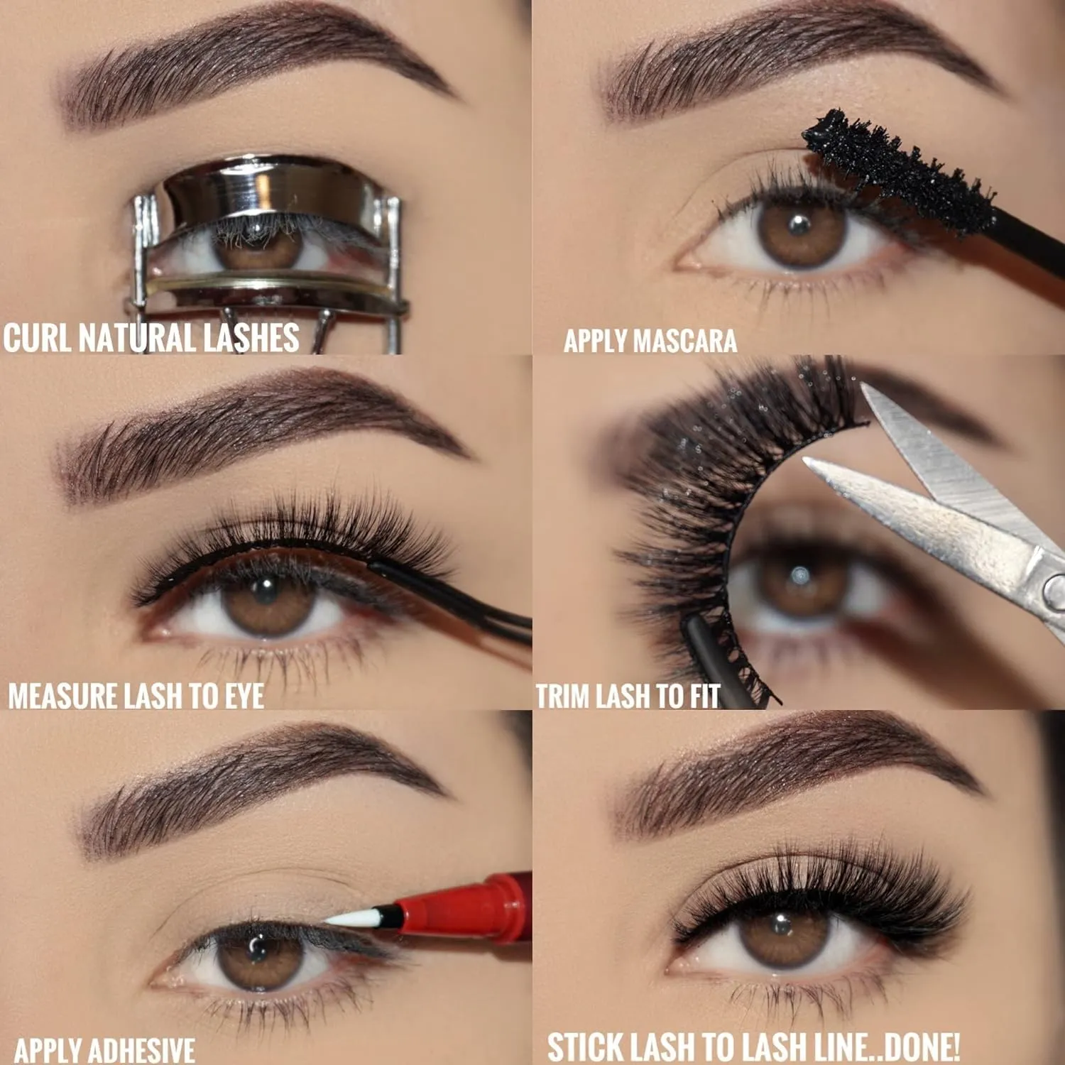 Silly George SuperNatural Series Starter Kit - Pretty Lashes with Adhesive Eyeliner | Clear Band gives Lashes Natural Look | Extra Strong Hold for False Eyelashes (Cassiopeia, LinerBond™ Clear)