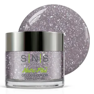SNS Nail Dip Powder, Gelous Color Dipping Powder - Manhattan (Metallics Gray/Silver, Shimmer) - Long-Lasting Dip Nail Color Lasts 14 Days - Low-Odor & No UV Lamp Required - 1 OZ
