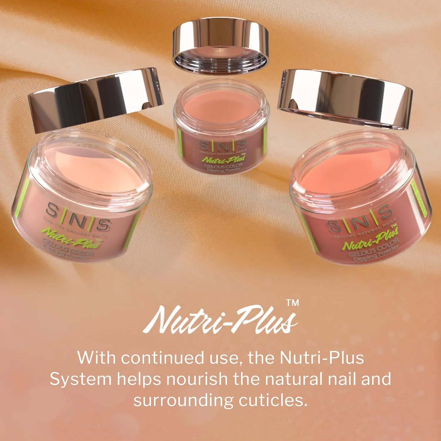 SNS Nail Dip Powder Gelous Color Dipping Powder - Scintillating Silk (Natural/Nudes, Pale Beige), SL03 - Long-Lasting Acrylic Nail Color & Polish Lasts 14 Days - Low-Odor, No UV Lamp Required, 1 Oz
