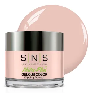 SNS Nail Dip Powder Gelous Color Dipping Powder - Scintillating Silk (Natural/Nudes, Pale Beige), SL03 - Long-Lasting Acrylic Nail Color & Polish Lasts 14 Days - Low-Odor, No UV Lamp Required, 1 Oz