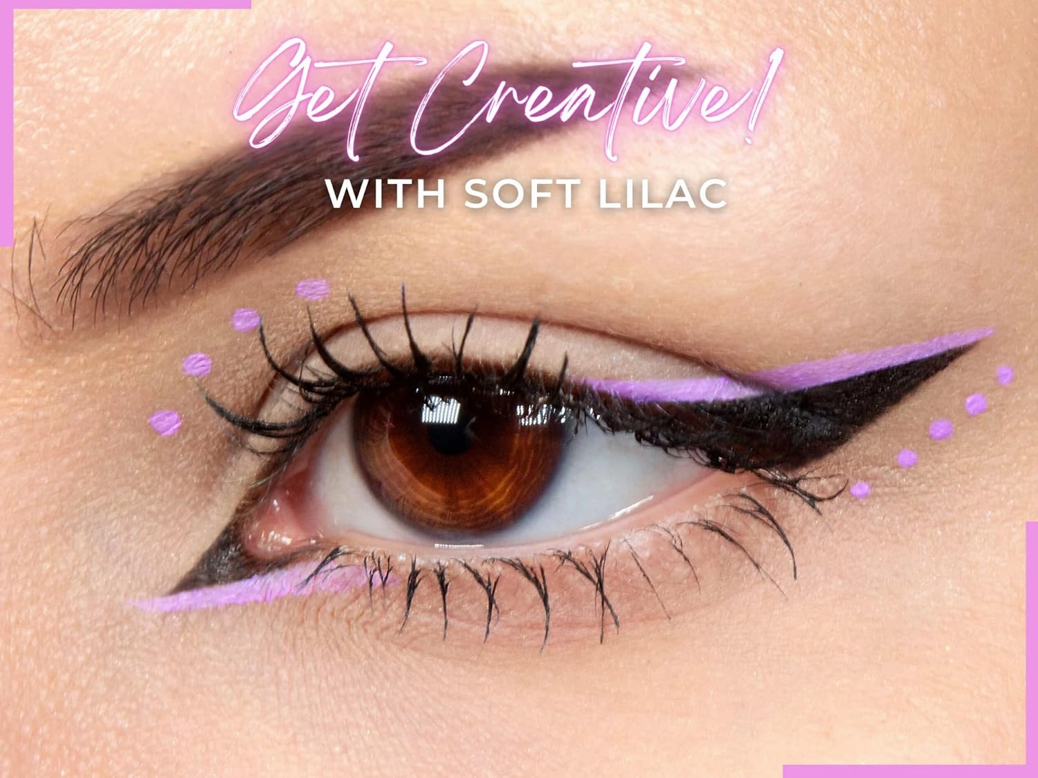 Soft Lilac Cake Eyeliner with Applicator Brush - Water Activated Dry Pressed Eyeliner - Long-Lasting, Vibrant Color, Smudge Resistant - Vegan Cruelty Free (Soft Lilac)