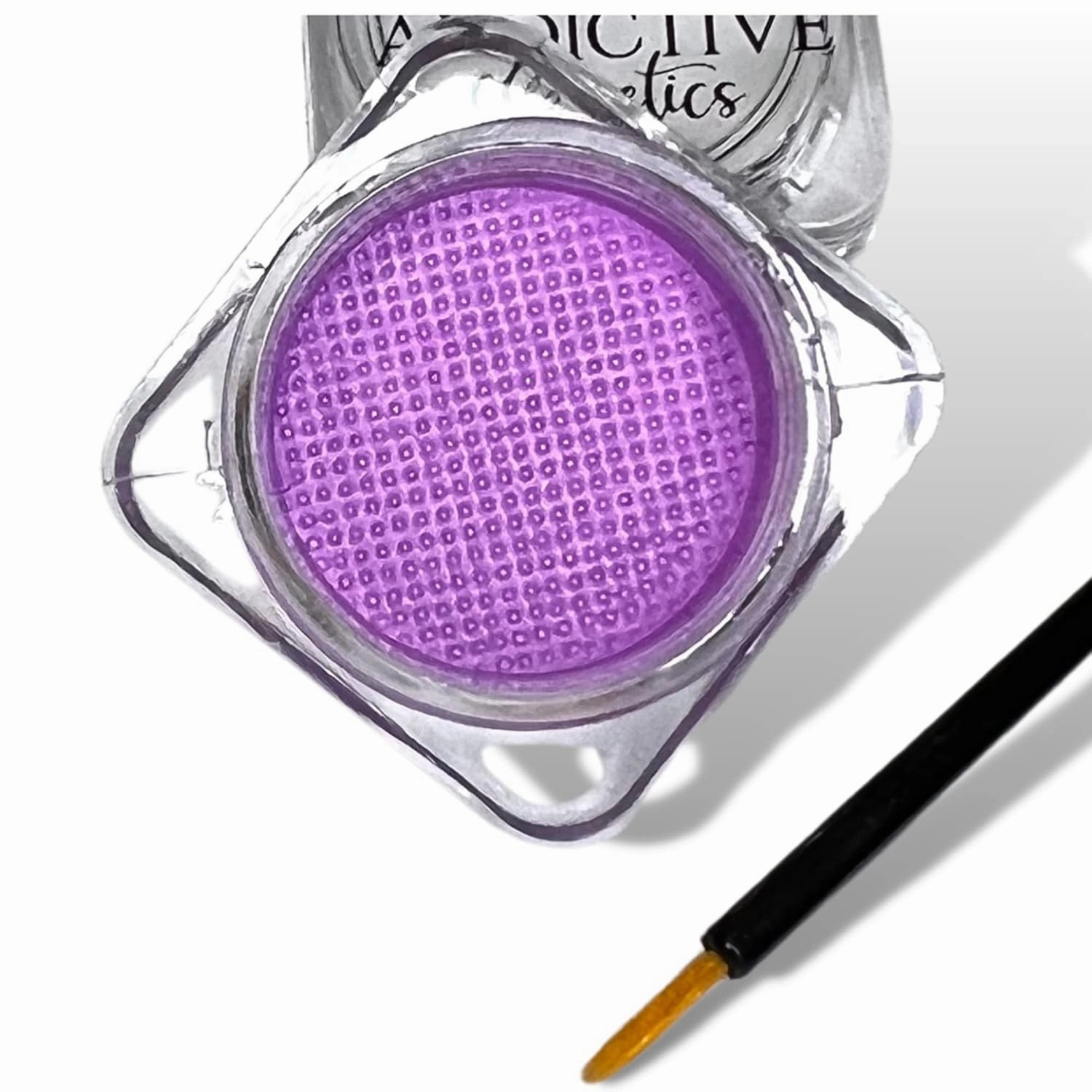 Soft Lilac Cake Eyeliner with Applicator Brush - Water Activated Dry Pressed Eyeliner - Long-Lasting, Vibrant Color, Smudge Resistant - Vegan Cruelty Free (Soft Lilac)