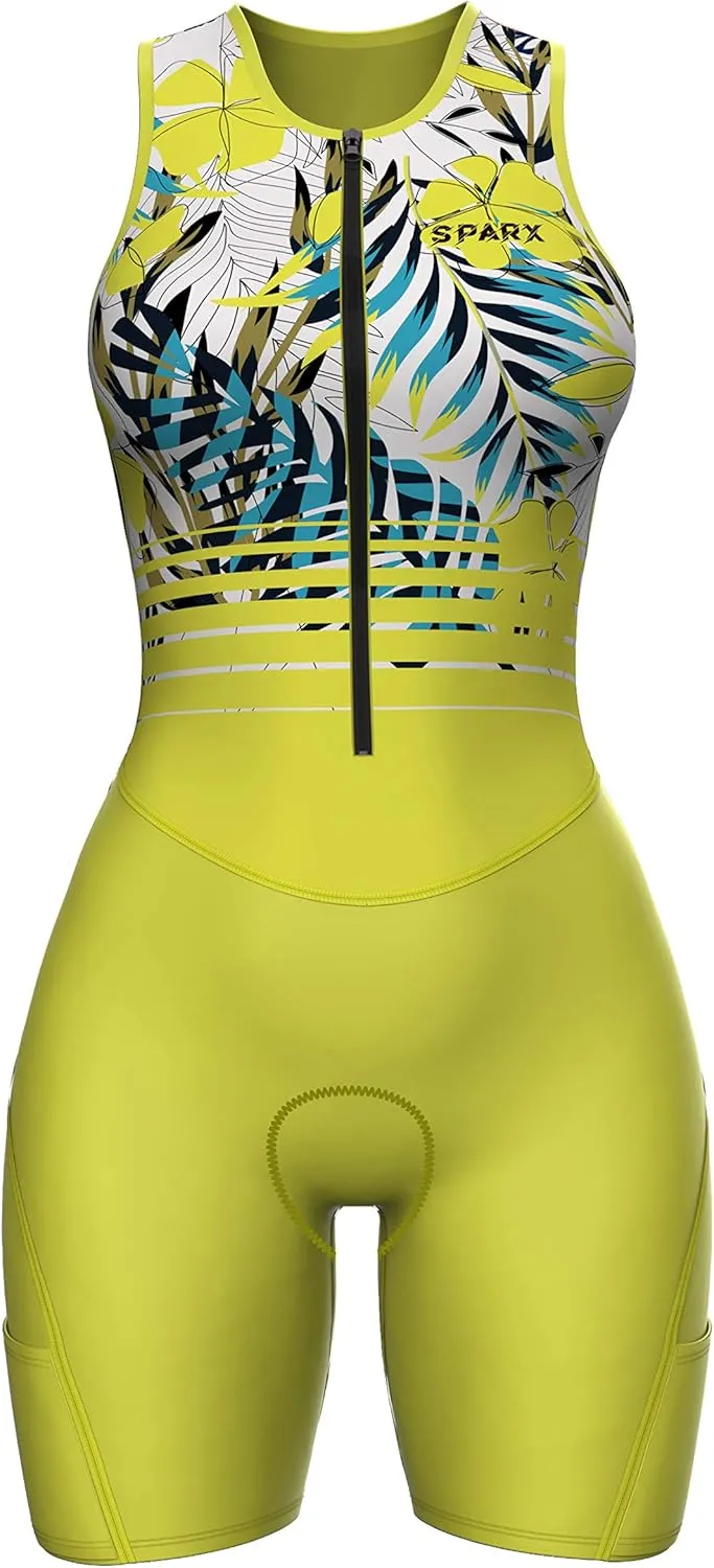 Sparx Women Triathlon Suit Tri Short Racing Cycling Swim Run