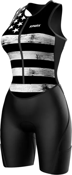 Sparx Women Triathlon Suit Tri Short Racing Cycling Swim Run