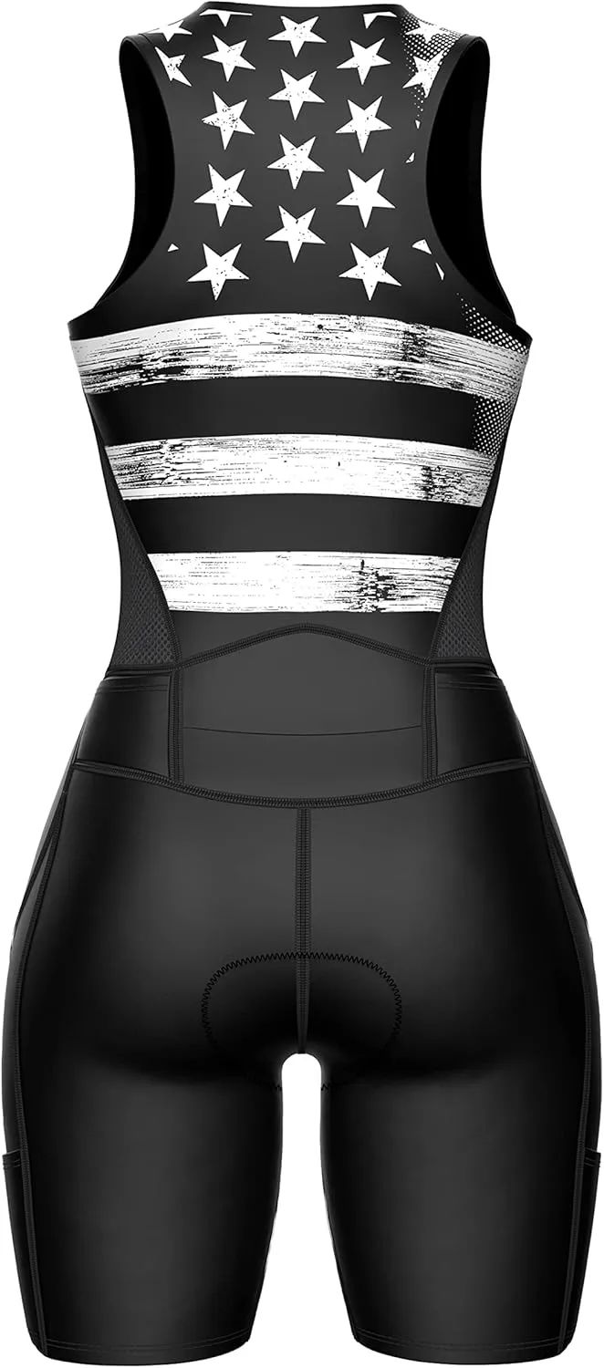 Sparx Women Triathlon Suit Tri Short Racing Cycling Swim Run