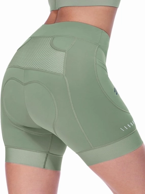 Sportneer Padded Bike Shorts Women - 4D Bicycle Cycling Riding Biking Shorts with 3 Pockets for Mountain Bike and Road
