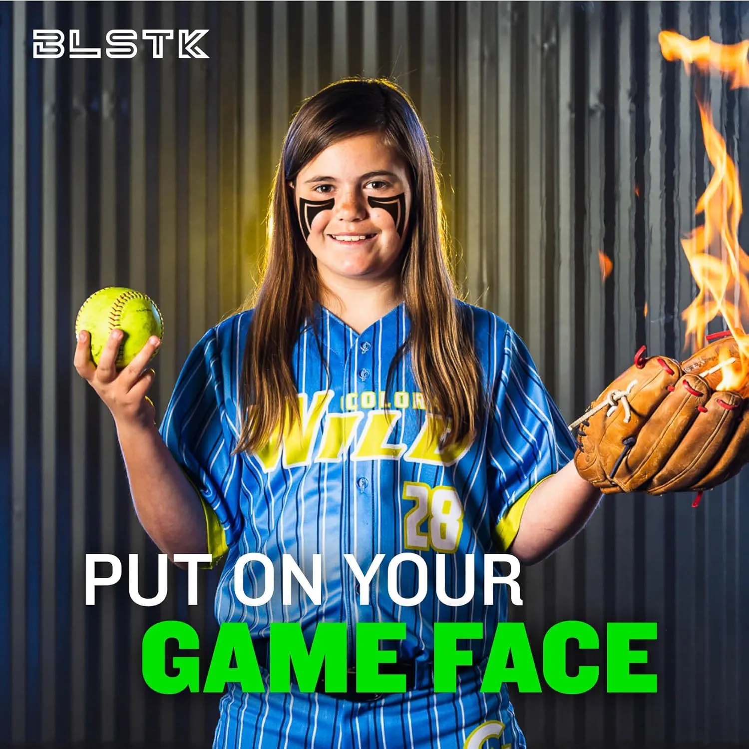 Sports Eye Black Temporary Tattoos (Phantom - 6 Pack) Made in The USA No Grease, No Mess, Fast Application Eye Black Accessories for Football, Baseball, Softball, Lacrosse & More
