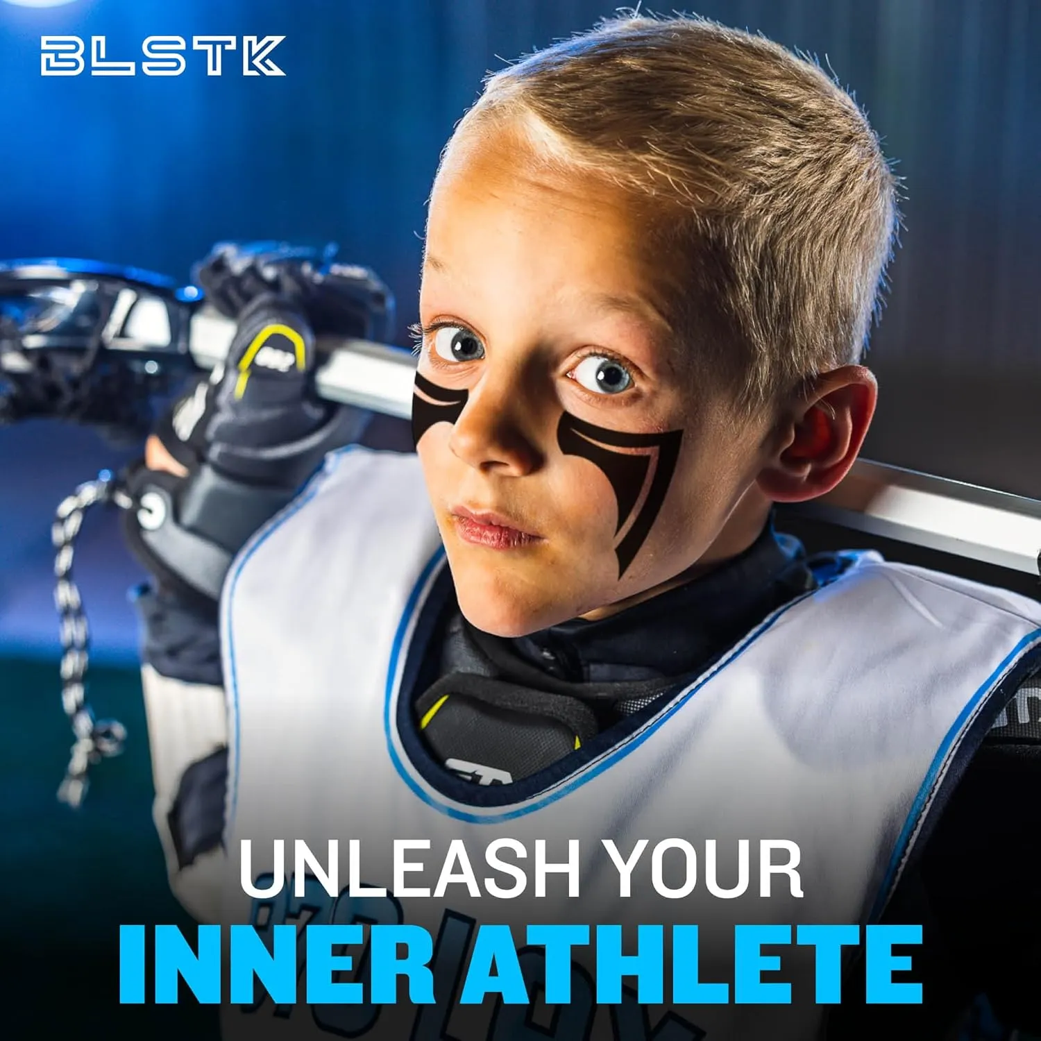 Sports Eye Black Temporary Tattoos (Phantom - 6 Pack) Made in The USA No Grease, No Mess, Fast Application Eye Black Accessories for Football, Baseball, Softball, Lacrosse & More