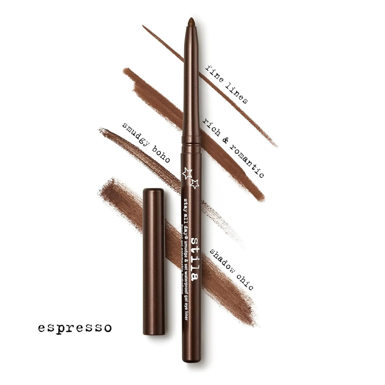 stila Stay All Day® Smudge & Set Waterproof Gel Liner | Long-Wear Gel Eyeliner Pencil for Tightlining, Waterline & Smoky Eye Looks | 12-Hour Wear, No Budge & Fade-Proof