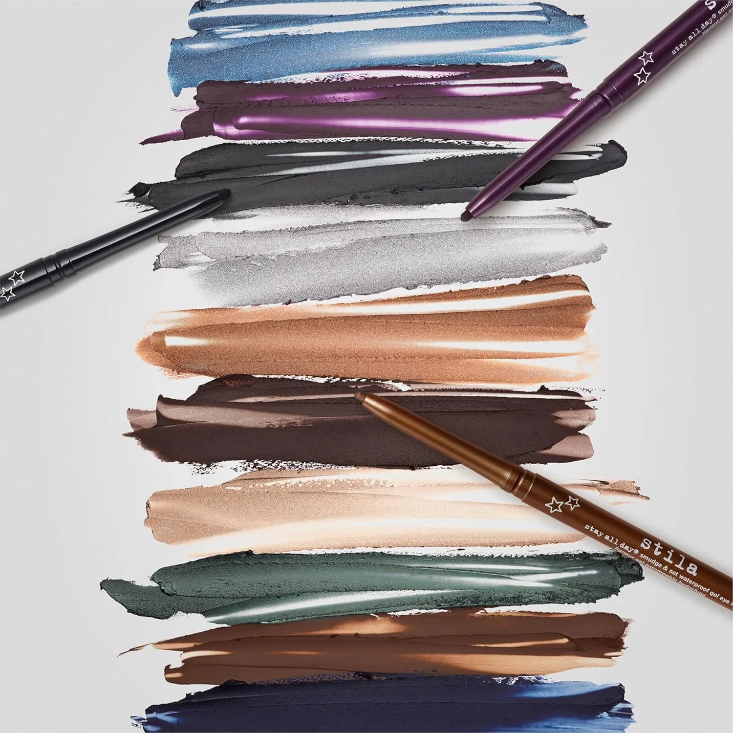 stila Stay All Day® Smudge & Set Waterproof Gel Liner | Long-Wear Gel Eyeliner Pencil for Tightlining, Waterline & Smoky Eye Looks | 12-Hour Wear, No Budge & Fade-Proof