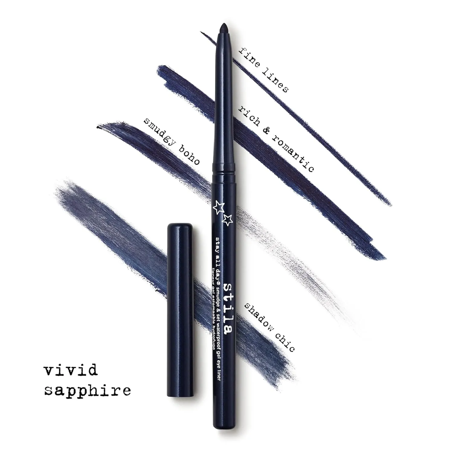 stila Stay All Day® Smudge & Set Waterproof Gel Liner | Long-Wear Gel Eyeliner Pencil for Tightlining, Waterline & Smoky Eye Looks | 12-Hour Wear, No Budge & Fade-Proof