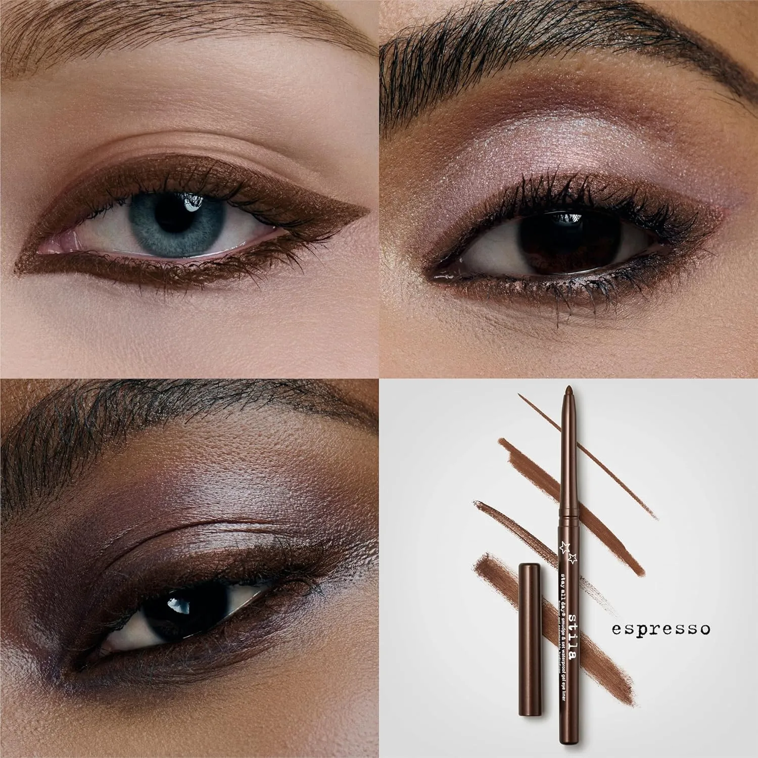 stila Stay All Day® Smudge & Set Waterproof Gel Liner | Long-Wear Gel Eyeliner Pencil for Tightlining, Waterline & Smoky Eye Looks | 12-Hour Wear, No Budge & Fade-Proof