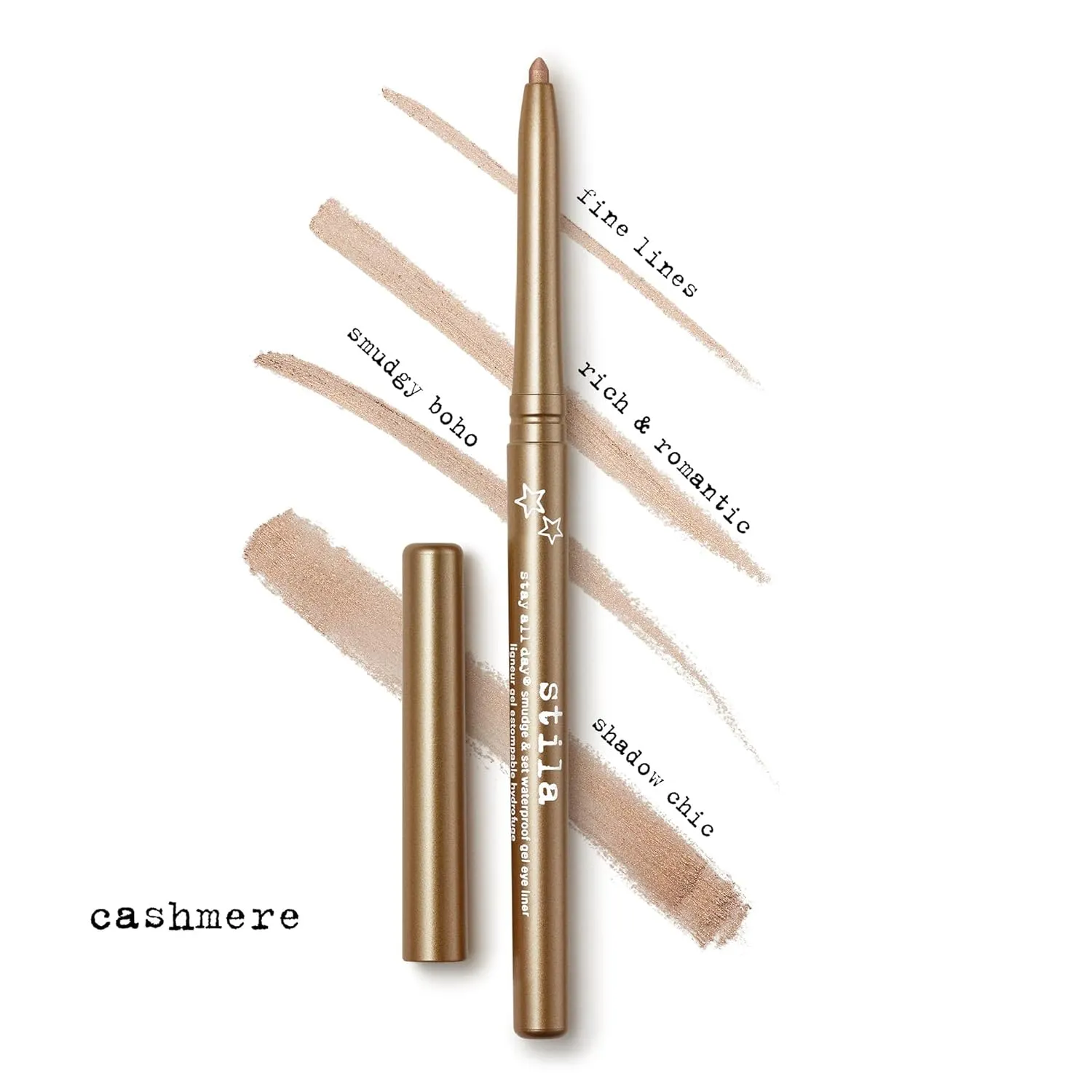 stila Stay All Day® Smudge & Set Waterproof Gel Liner | Long-Wear Gel Eyeliner Pencil for Tightlining, Waterline & Smoky Eye Looks | 12-Hour Wear, No Budge & Fade-Proof