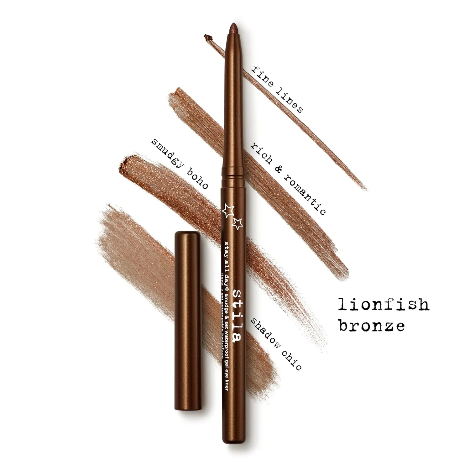 stila Stay All Day® Smudge & Set Waterproof Gel Liner | Long-Wear Gel Eyeliner Pencil for Tightlining, Waterline & Smoky Eye Looks | 12-Hour Wear, No Budge & Fade-Proof