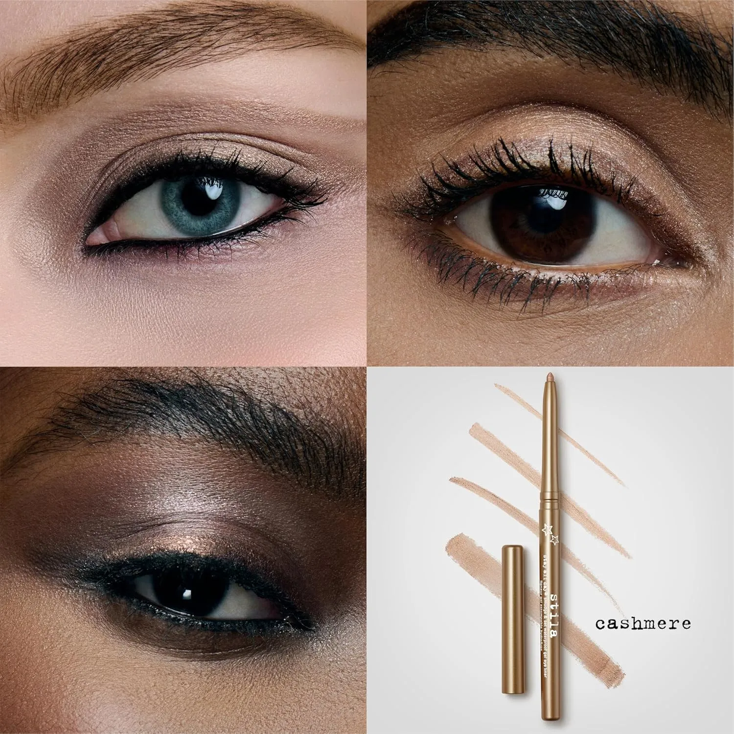stila Stay All Day® Smudge & Set Waterproof Gel Liner | Long-Wear Gel Eyeliner Pencil for Tightlining, Waterline & Smoky Eye Looks | 12-Hour Wear, No Budge & Fade-Proof
